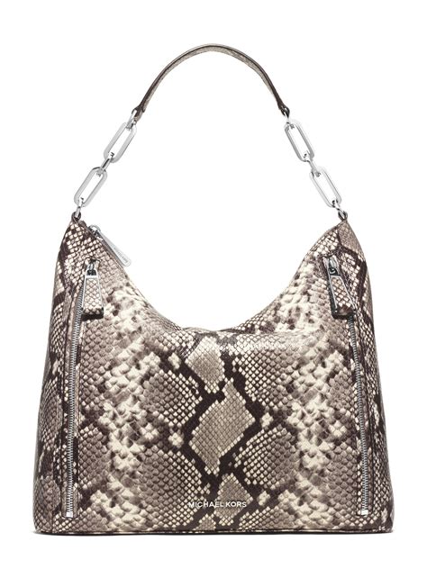 michael kors snake leather bag purple with silver|genuine real snakeskin handbags.